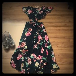 Two piece crop top with skirt